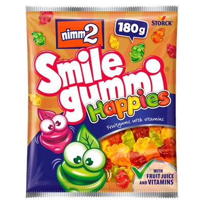nimm2 Smile Gummi Happies Bonbóny 180 g