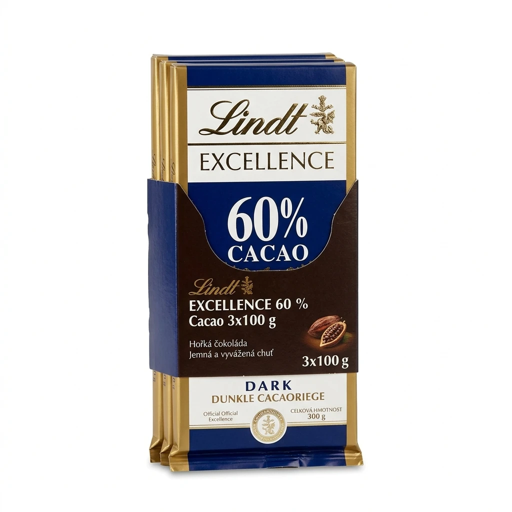 Lindt 60 % 3 x 100 g