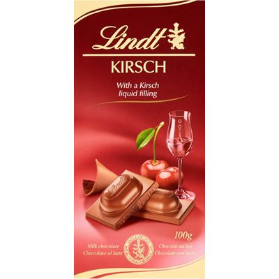 Lindt LINDOR Kirsch Tablet 100 g