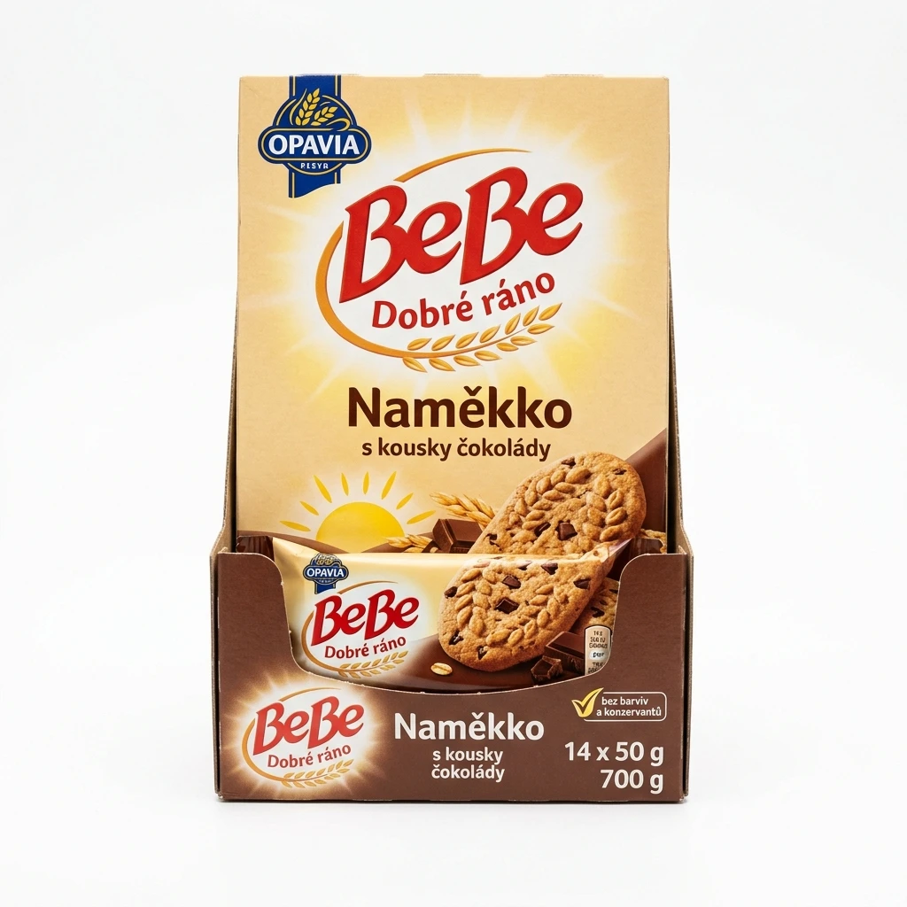 OPAVIA BeBe Dobré ráno Naměkko s kousky čokolády 14 x 50 g