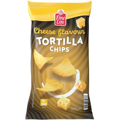 Fine Life Tortilla Chips sýrové 200 g