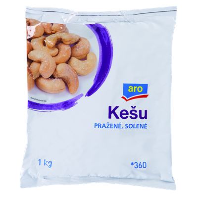 aro Kešu pražené solené 1 kg