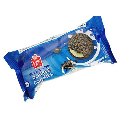 Fine Life Sušenka kakaová s vanilkovou náplní 60 g