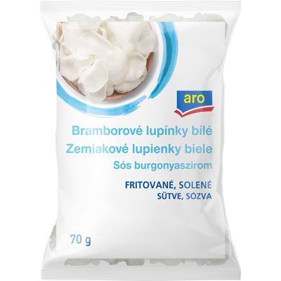 aro Bramborové lupínky bílé 10 x 70 g