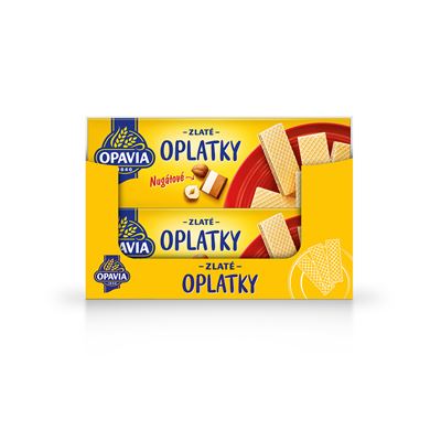 OPAVIA Zlaté oplatky nugátové 14 x 146 g