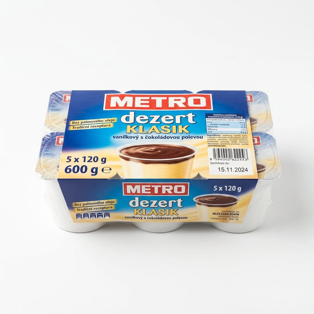 Metro dezert klasik 5 x 120 g