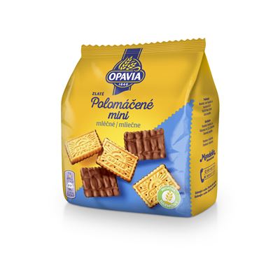 OPAVIA Zlaté polomáčené sušenky mini mléčné 12 x 145 g