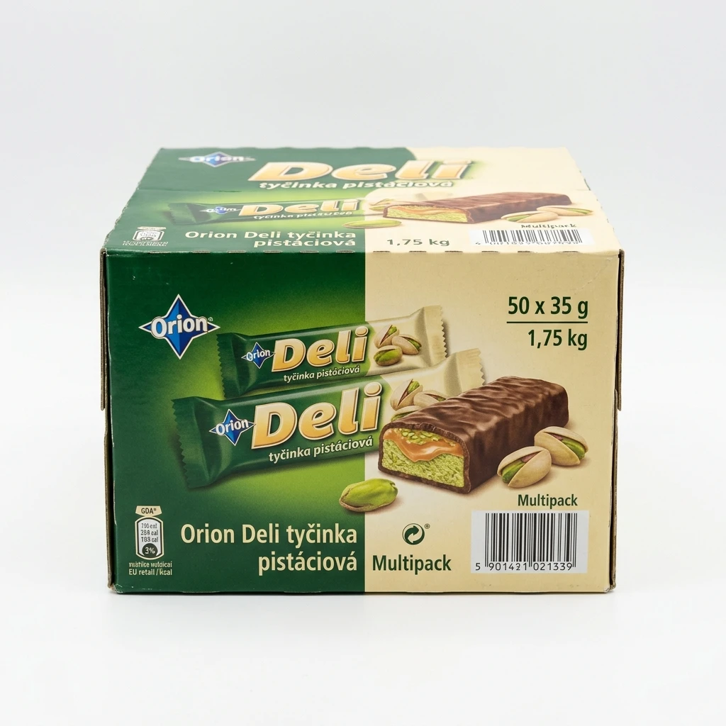 Orion Deli tyčinka pistáciová 50 x 35 g