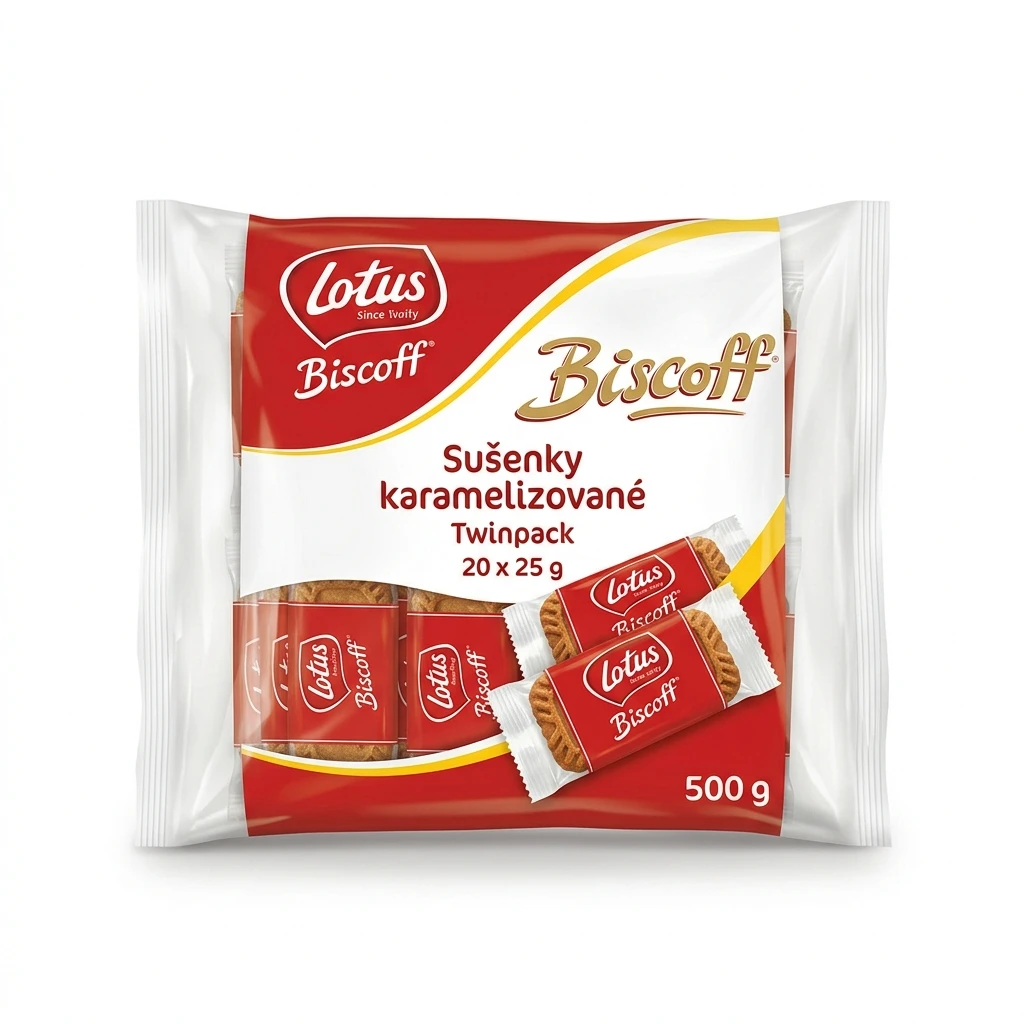 Lotus Biscoff Sušenky karamelizované Twinpack 20 x 25 g