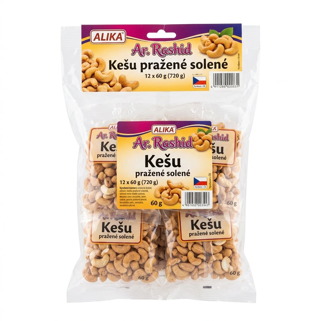 ALIKA Ar. Rashid Kešu pražené solené 12 x 60 g