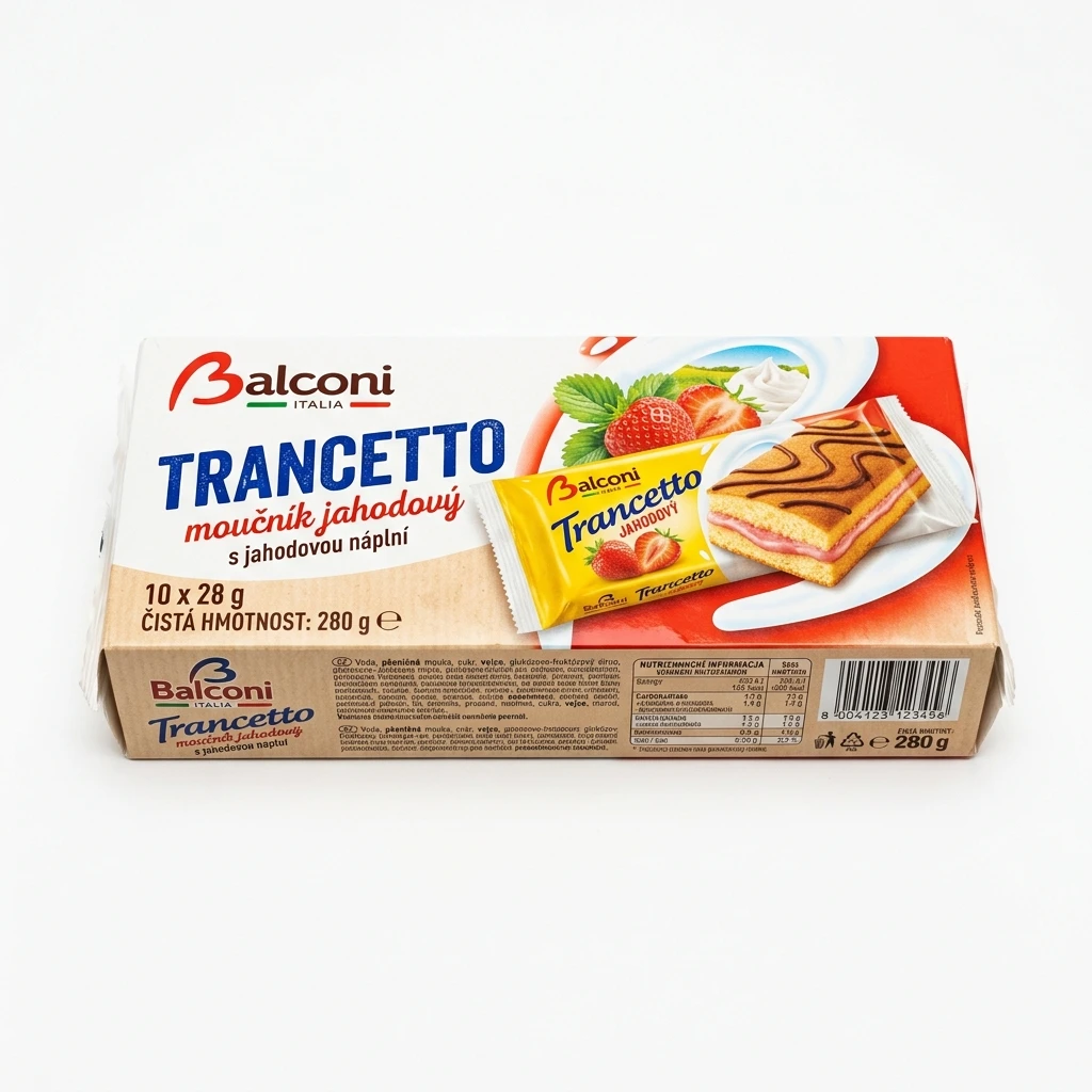 Balconi Trancetto moučník jahodový 10 x 28 g