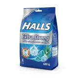 HALLS Extra Strong Bonbóny s příchutí mentolu a eukalyptu 20 x 33,5 g