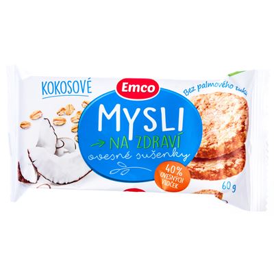 Emco Ovesné sušenky kokosové 24 x 60 g