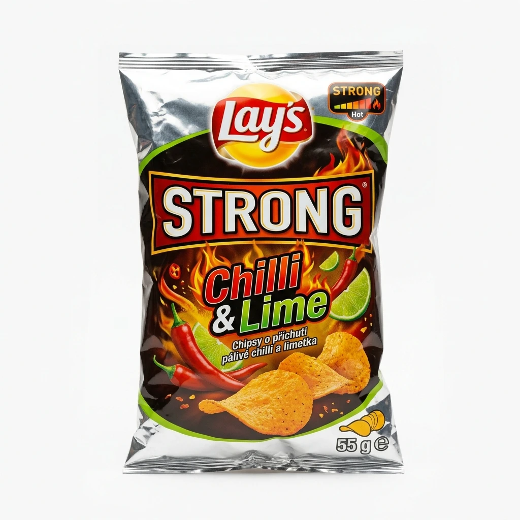 Lay's Strong Chilli Lime chipsy 14 x 55 g