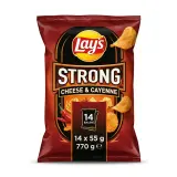 Lay's Strong Cheese & Cayenne chipsy 14 x 55 g
