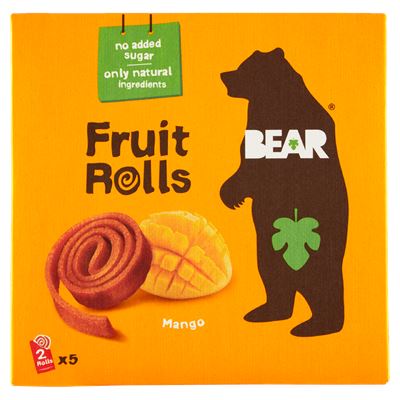 lotus BEAR Fruit Rolls ovocné rolované plátky mango 5 x 20 g