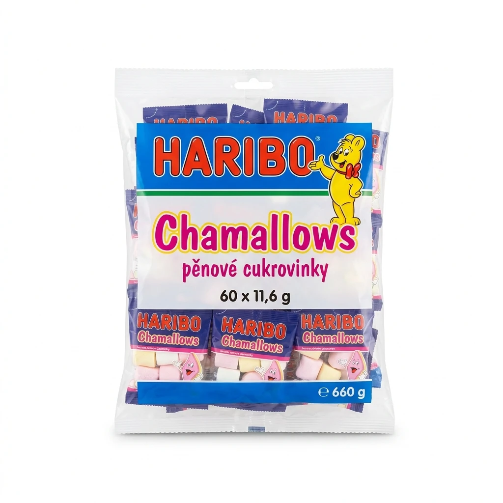 HARIBO Chamallows pěnové cukrovinky 60 x 11,6 g