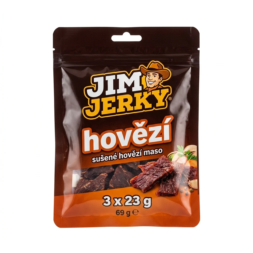JIM JERKY hovězí 3 x 23 g