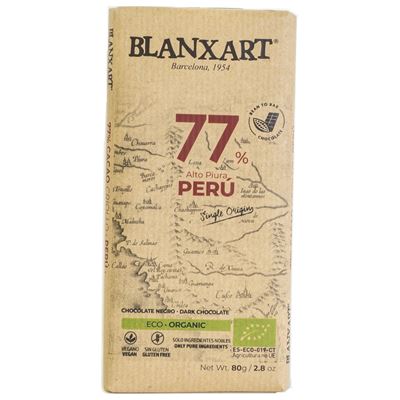 BLANXART Premium Organic Peru BIO Čokoláda 77% 80 g