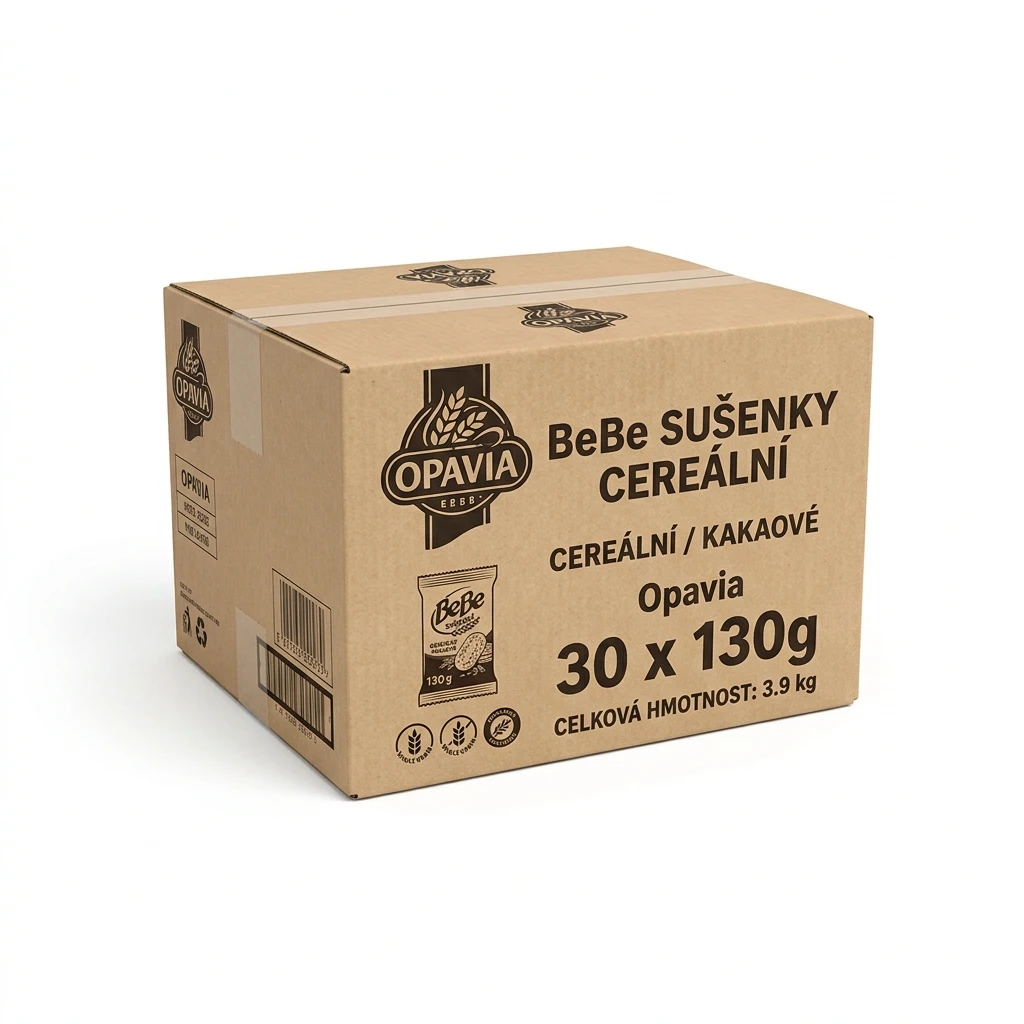 OPAVIA BeBe Sušenky cereální 30 x 130 g