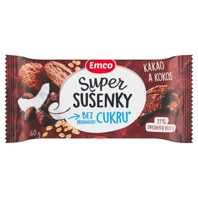 Emco Super sušenky čokoláda/kokos 24 x 60 g