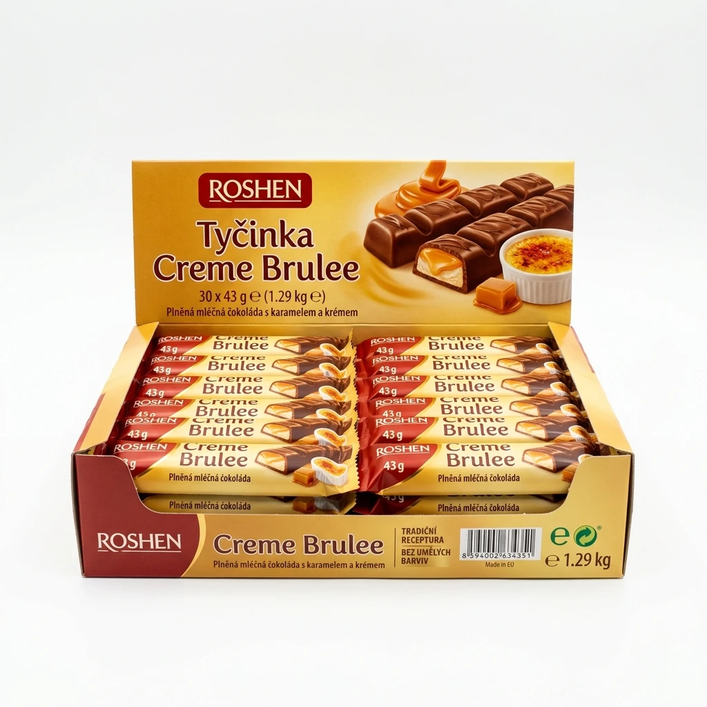 ROSHEN Tyčinka Creme Brulee 30 x 43 g