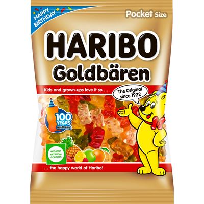 HARIBO Goldbären/Medvídek zlatý ovocné želé 30 x 100 g