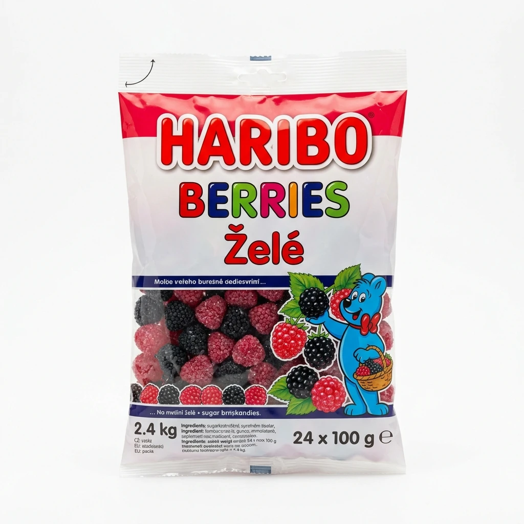 HARIBO Berries Želé 24 x 100 g