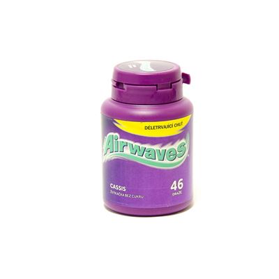 Airwaves Cassis Žvýkačky 64 g dóza