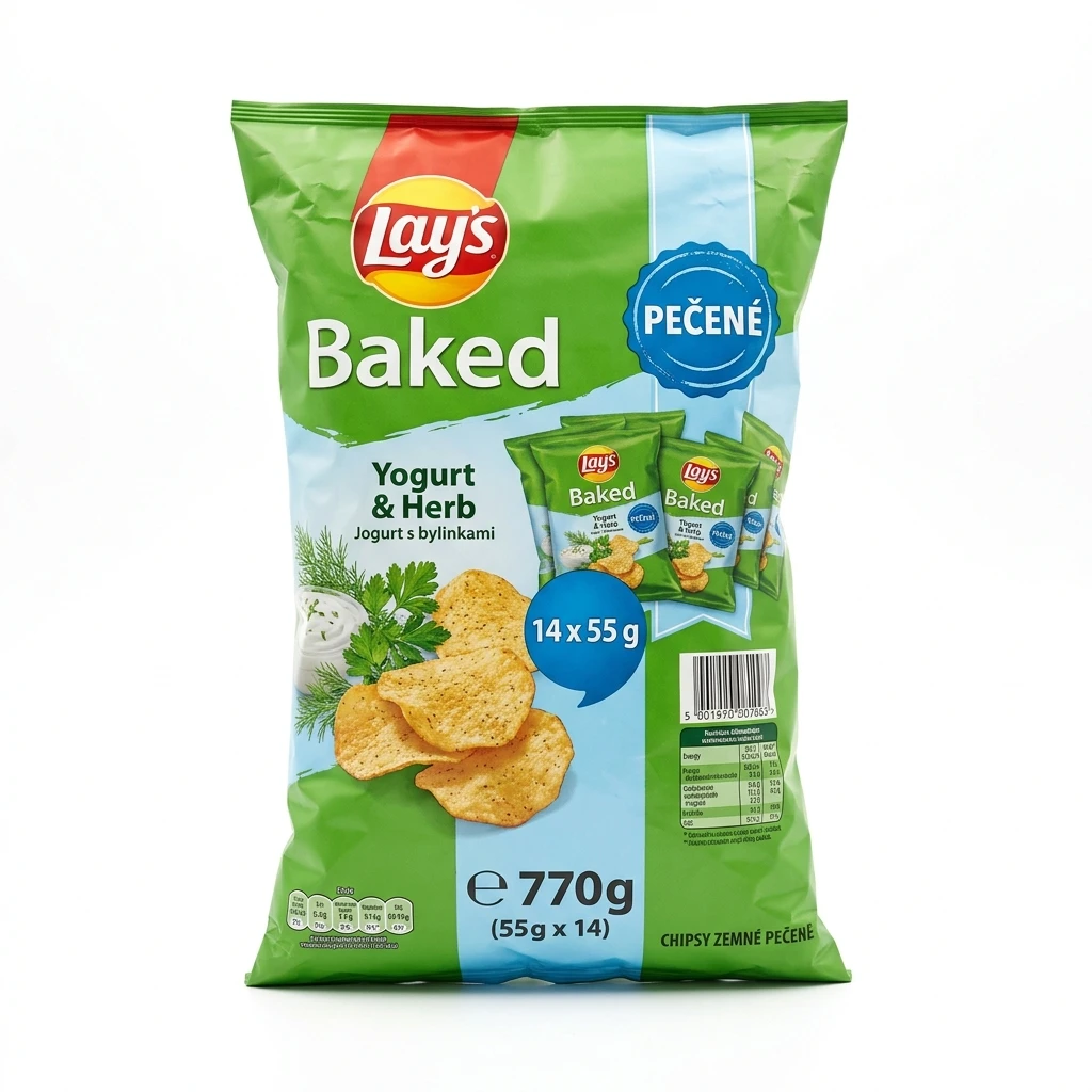 Lay's Baked Yogurt & Herb Chipsy 14 x 55 g