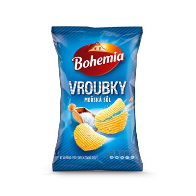 Bohemia Vroubky mořská sůl 18 x 120 g