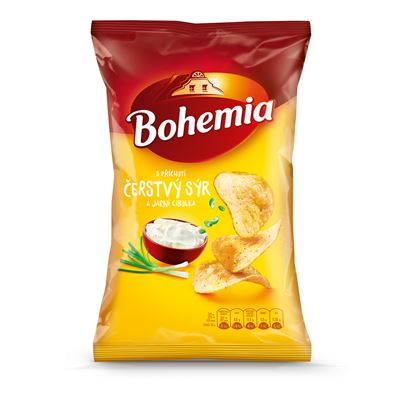 Bohemia Chips sýr cibule 18 x 130 g