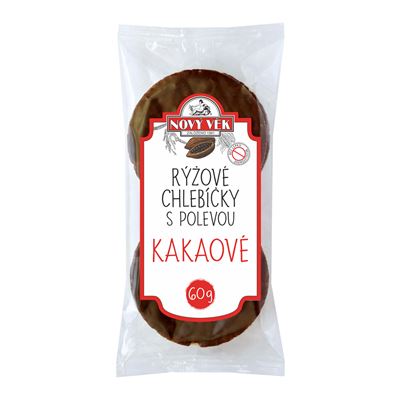 RACIO Nový Věk Rýžové chlebíčky kakao 60 g