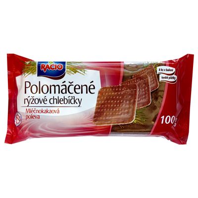 RACIO Chlebíčky rýžové s mléčnou čokoládou 100 g