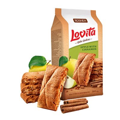ROSHEN Lovita Cake Apple/jablko Cinnamon/skořice 168 g