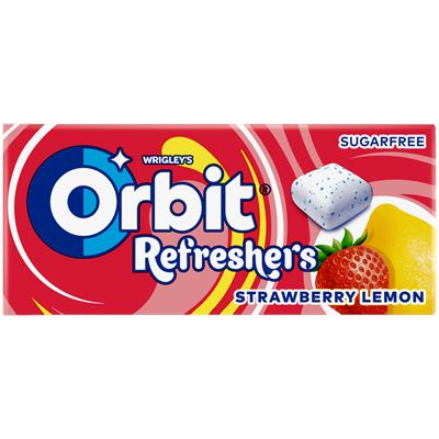 Orbit Refresher jahoda citrón 12 x 17,9 g
