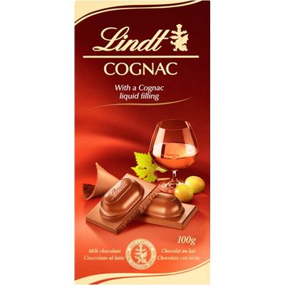 Lindt LINDOR Cognac Tablet 100 g