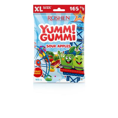 Yummi Gummi Sour Apple/kyselé jablko 165 g