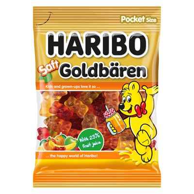 HARBIO Goldbären Saft ovocné želé 30 X 80 g