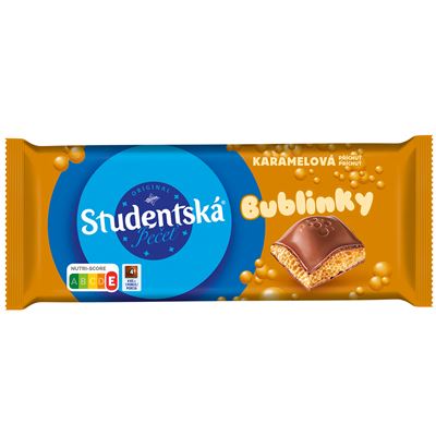 Studentská pečeť bublinky mléčná s karamelem 90 g