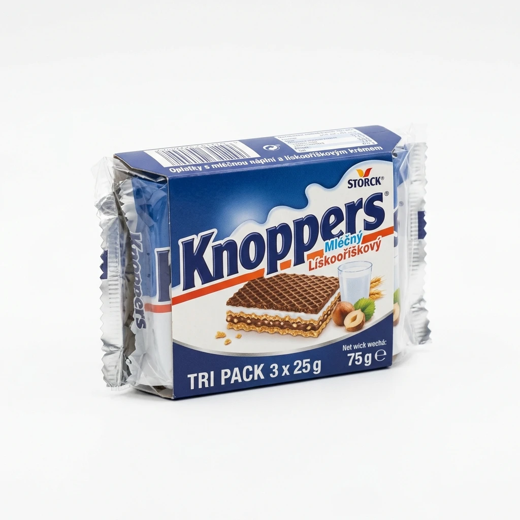 Knoppers oplatky Tripack 3 x 25 g