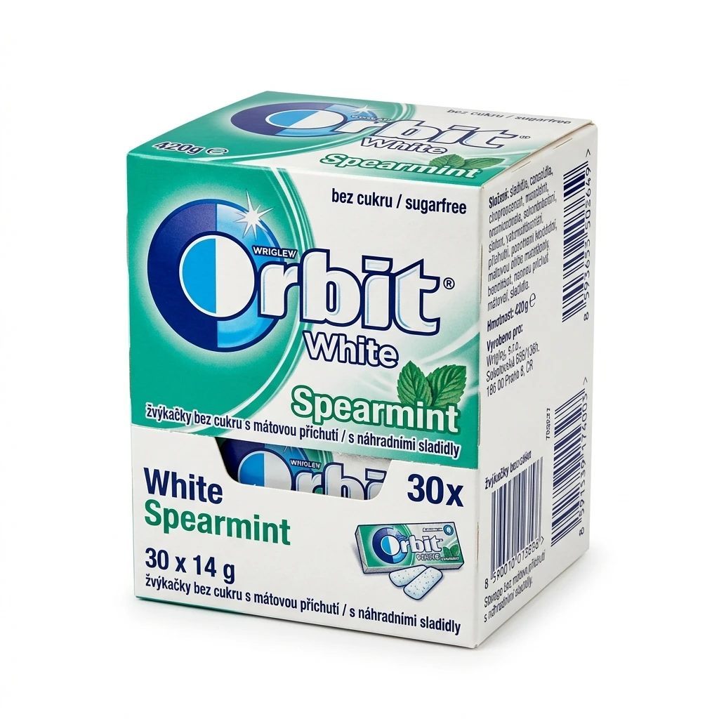 Orbit White Spearmint žvýkačky 30 x 14 g