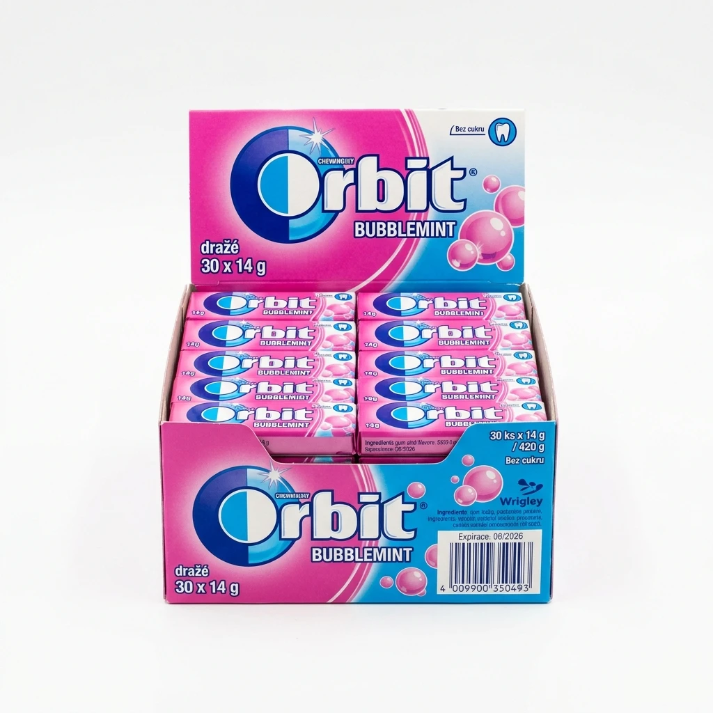 Orbit Bubblemint dražé 30 x 14 g