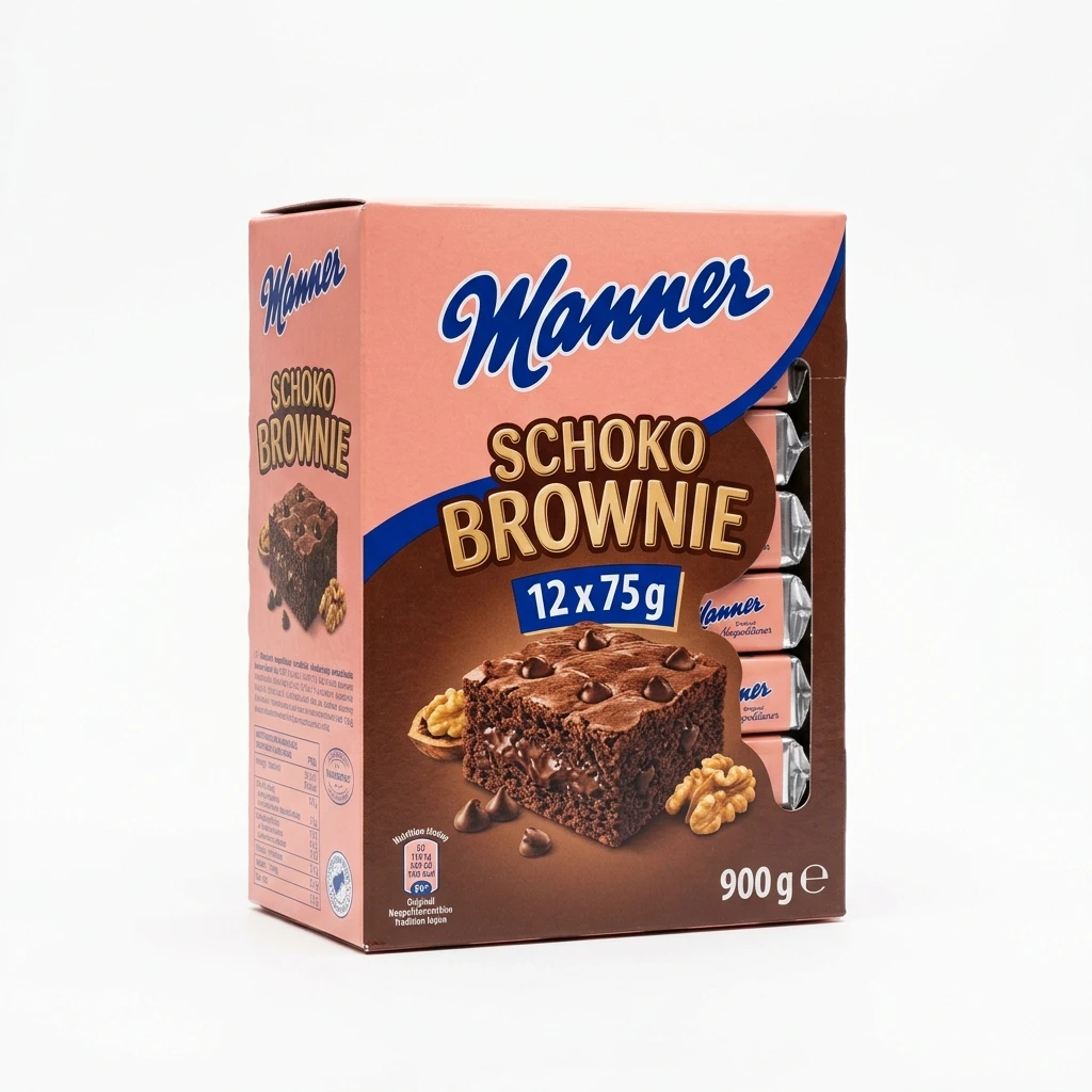Manner Schoko Brownie 12 x 75 g