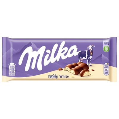 Milka Bubbly Milk & White 95 g