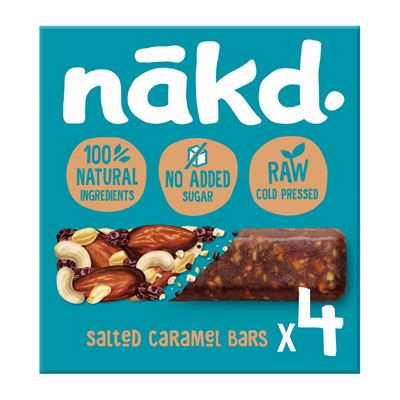 NAKD Salted Caramel 4 x 35 g