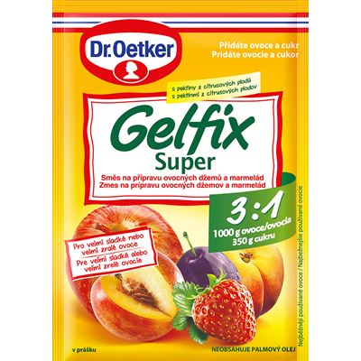 Dr. Oetker Gelfix Super 3:1 Směs na přípravu džemů a marmelád 10 x 25 g