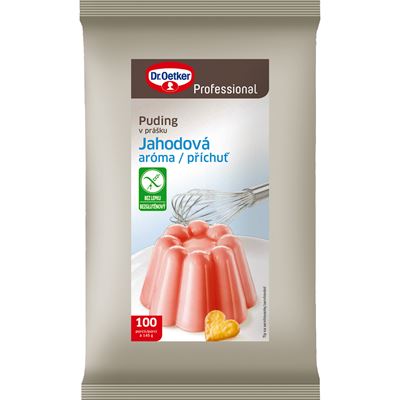 Dr. Oetker Puding s příchutí jahody 1 kg