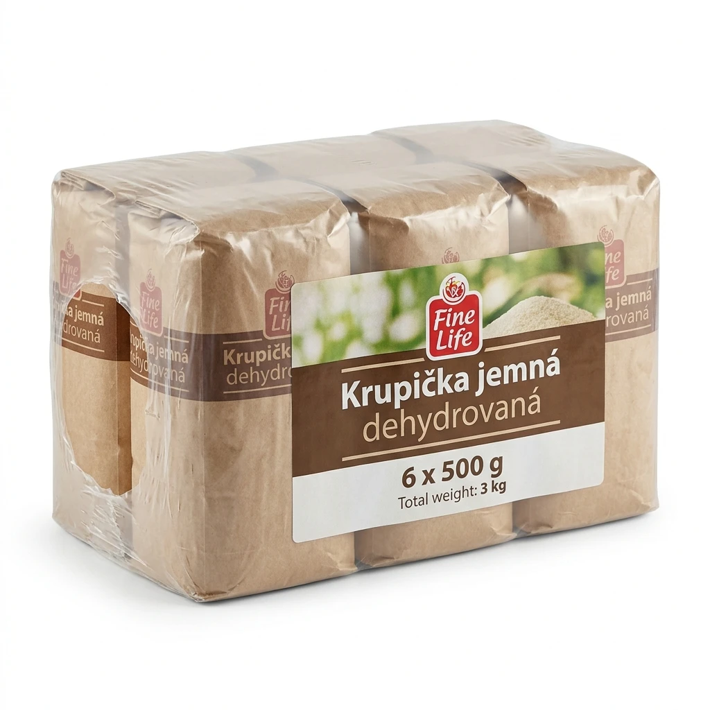 Fine Life Krupička jemná dehydrovaná 6 x 500 g