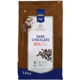 METRO Chef Čokoládové čočky hořká čokoláda 50% 2,5 kg